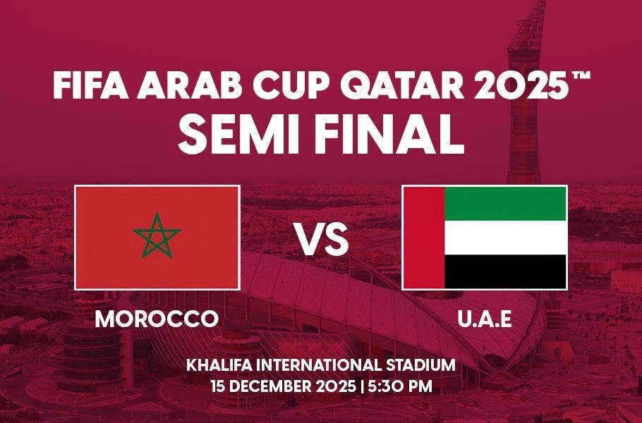 Morocco vs UAE أسود الأطلس في مواجهة نارية أمام الأبيض الإماراتي.. كيف تشاهد مباراة المغرب والإمارات بث مباشر بصوت فارس عوض؟ القنوات الناقلة وموعد نصف نهائي كأس العرب 2025 بالتفصيل