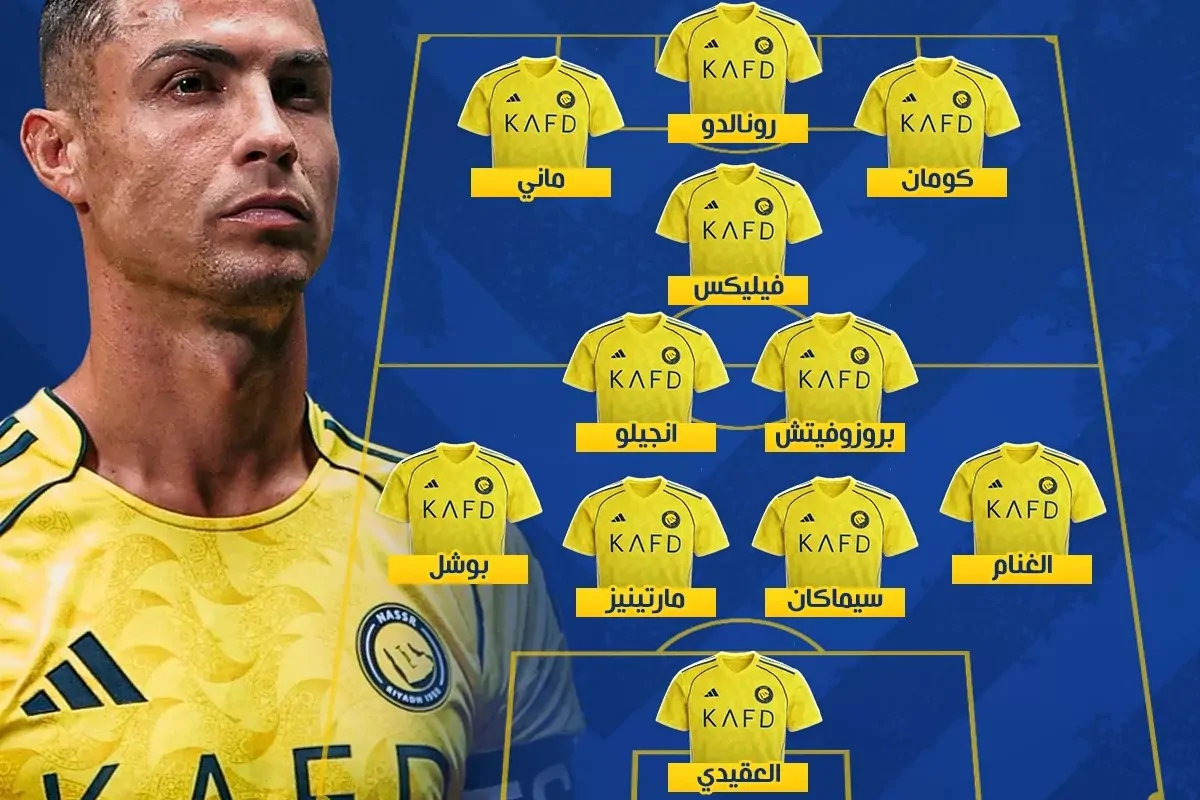 بث مباشر Al-Ahli Saudi vs Al-Nassr match كلاسيكو ناري في جدة.. تشكيلة النصر ضد الأهلي اليوم في الدوري السعودي 2026 وموعد المباراة والقنوات الناقلة